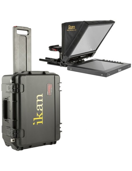 Ikan Teleprompter Travel Kit with Rolling Hard Case