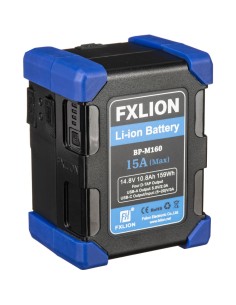 Fxlion BP-M160 Shockproof 160Wh V-Lock Battery 15A, 4xD-Tap