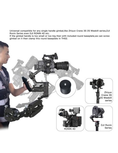 DigitalFoto Solution Limited THANOS Pro with Adapter for DJI RS 2/3/3 Pro & Single-Handle Gimbals (11-40 lb)