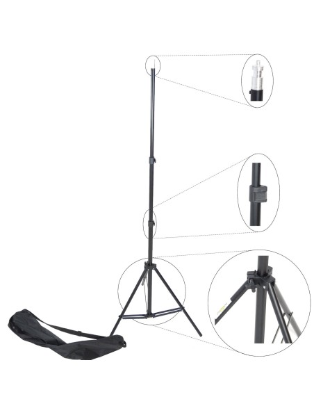 DynaSun W807 Cavalletto Stativo Professionale, 300 cm, Attacco Spigot Standard