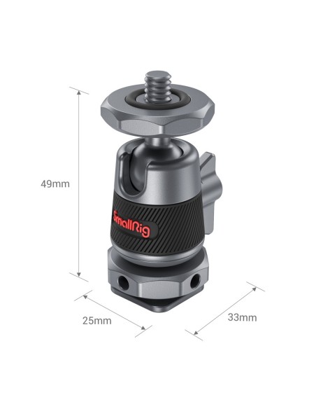 SmallRig 2948 Mini Ball Head with Removable Cold Shoe Mount