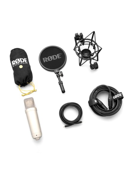 Rode NT1 5th Generation Microfono a condensazione da studio (Silver)
