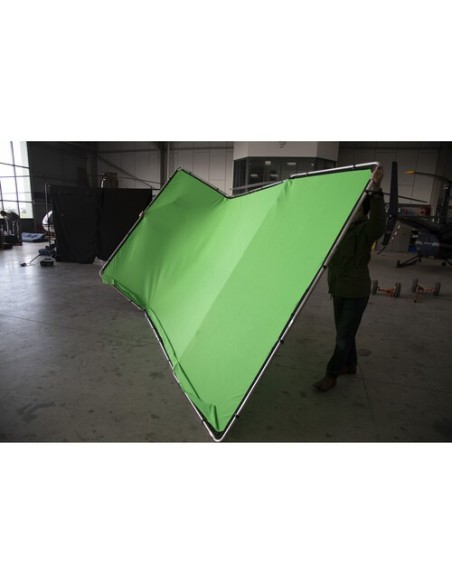 Lastolite Fondale autoportante panoramico 230x400 cm in tessuto da 4m colore verde Lastolite Fondale autoportante panoramico 230x400 cm in tessuto da 4m colore verde
