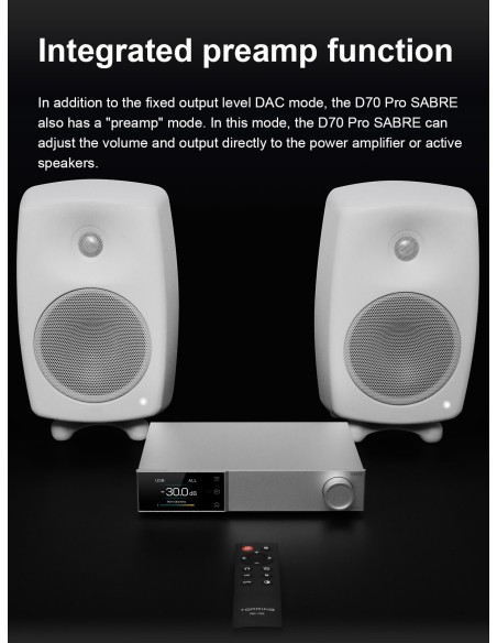 Topping D70 PRO Sabre DAC ES9039SPRO XU316 Bluetooth 5.1 LDAC Topping D70 PRO Sabre DAC ES9039SPRO XU316 Bluetooth 5.1 LDAC
