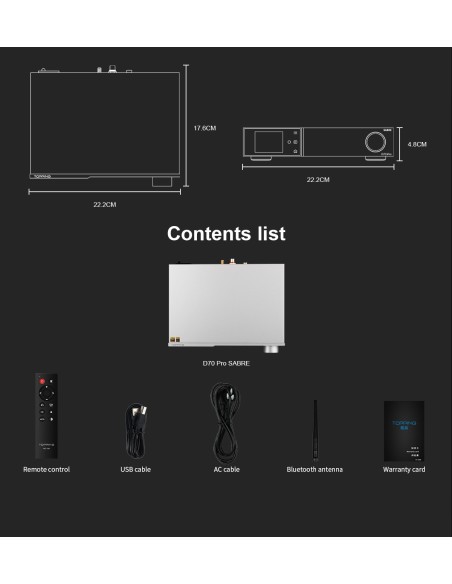 Topping D70 PRO Sabre DAC ES9039SPRO XU316 Bluetooth 5.1 LDAC Topping D70 PRO Sabre DAC ES9039SPRO XU316 Bluetooth 5.1 LDAC