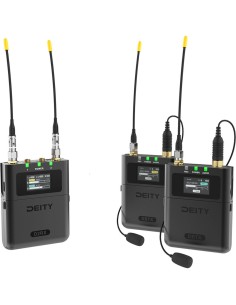 Deity Microphones Theos Sistema di microfoni lavalier wireless per 2 persone (da 550 a 663 MHz)