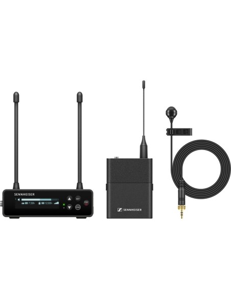 Sennheiser EW-DP ME 4 SET Camera-Mount Digital Wireless Cardioid Lavalier Mic System (R1-6: 520 to 576 MHz)