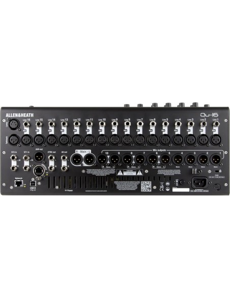 Allen & Heath QU-16 Digital Mixer for Live and Installations 48 KHZ 16 Input, Digital Mixer