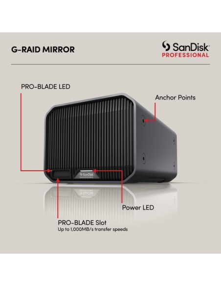 SanDisk Professional 16TB G-RAID Mirror SanDisk Professional 16TB G-RAID Mirror