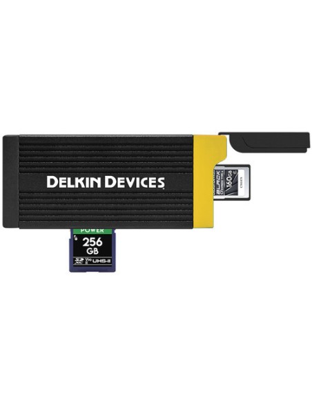 Delkin Devices CFexpress Type A & UHS-II SDXC Memory Card Reader