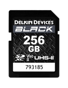 Delkin Devices SDXC 256GB BLACK USH-II C10 U3 V90