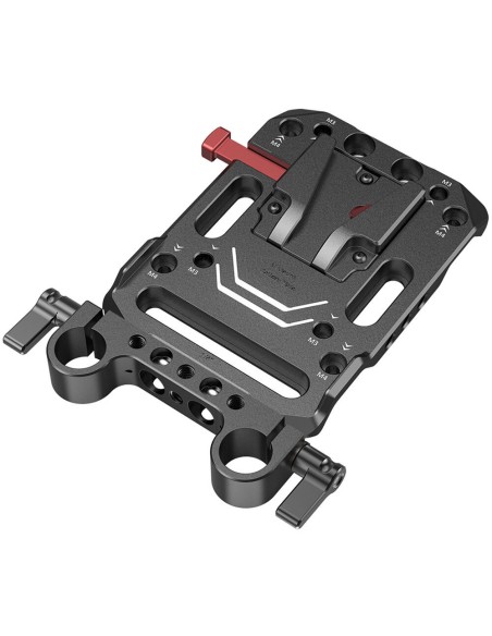 SmallRig V-Lock Battery Plate con 15mm LWS Rod Clamp