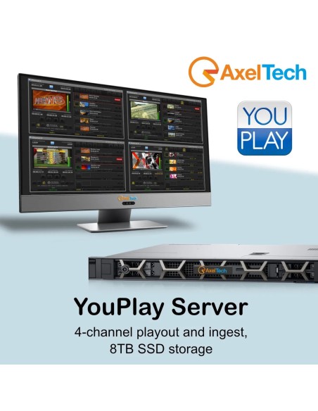 Axel Technology YouPlay Server 4-channel HD Television