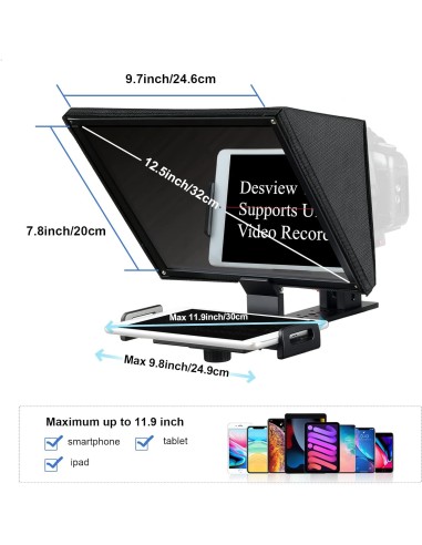 Desview T12 Portable Teleprompter