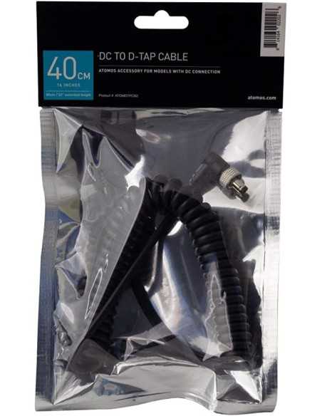 Atomos D-Tap to DC Locked connector Barrel Coiled Cable