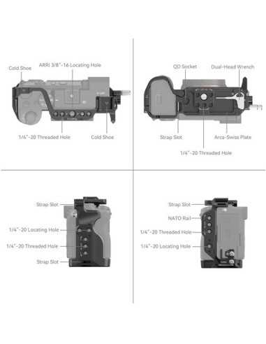 SmallRig 4422 Camera Cage Kit for Sony a7C II &...