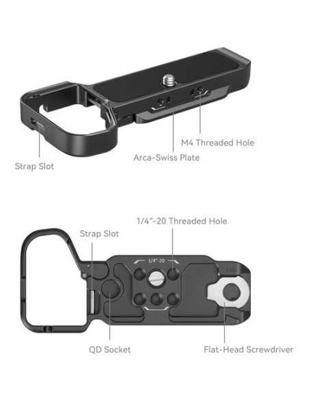 SmallRig 4438 Bottom Mount Plate for Sony a7C II & a7CR (Black)