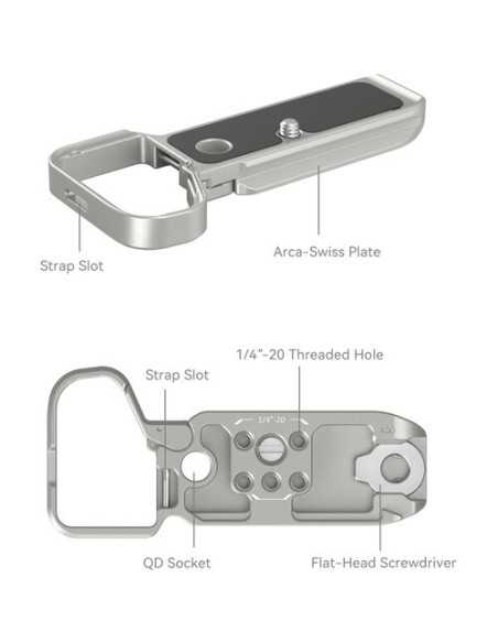SmallRig 4439 Bottom Mount Plate for Sony a7C II & a7CR (Silver)