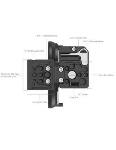 SmallRig 4300 Rotatable Horizontal-to-Vertical...