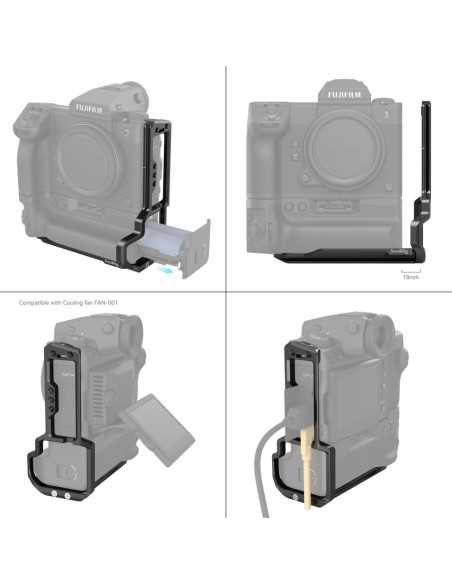 SmallRig 4203 Dedicated L Bracket for FUJIFILM GFX100 II with VG-GFX100ll Battery Grip