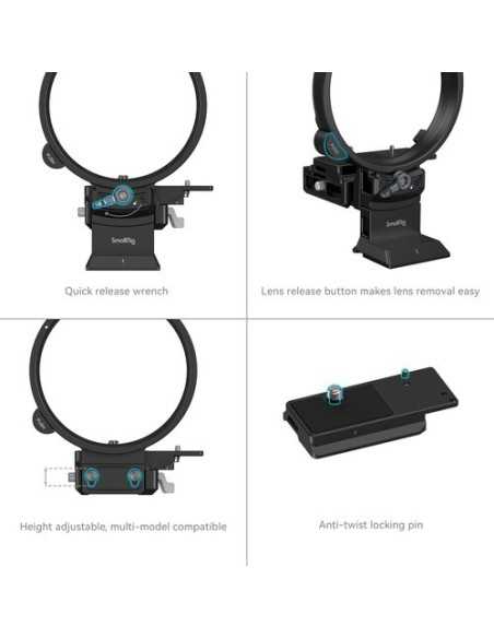 SmallRig 4305 Rotatable Horizontal-to-Vertical Mount Plate Kit for Select FUJIFILM GFX System Cameras