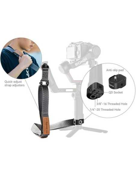 SmallRig 4118 Weight-Reducing Shoulder Strap for DJI RS 3, RS 3 Pro & RS 2