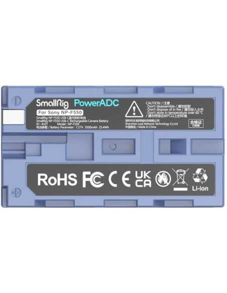 SmallRig 4331 L-Series/NP-F550 USB-C Rechargeable Camera Battery