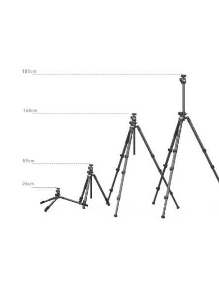 SmallRig CT200 Lateral Center Column Aluminum Tripod with Monopod