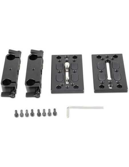 SmallRig 1798 Tripod Mounting Kit with 2 x Plates and 2 x 15mm Rod Clamps