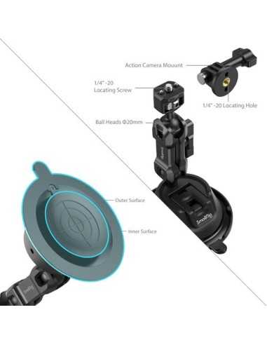 SmallRig SC-1K Portable Suction Cup Mount Kit...