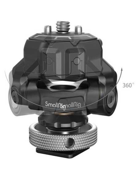 SmallRig 3514C Drop-In HawkLock Mini Quick Release Monitor Mount with Cold Shoe