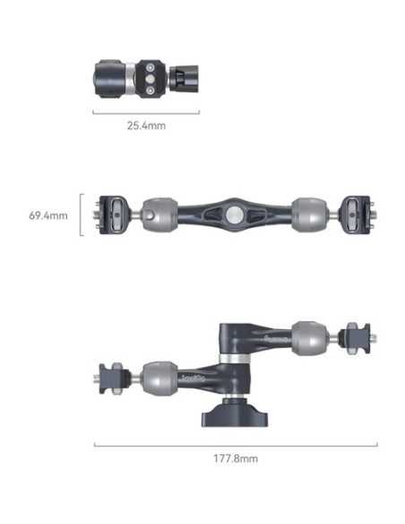 SmallRig 4194 Magic Arm with Rosette Gear (7")