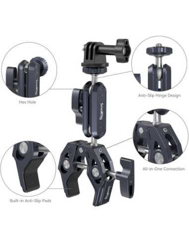 SmallRig 3757B Crab-Shaped Super Clamp Kit with...