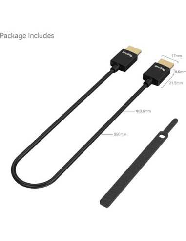 SmallRig 2957B Ultra-Slim 4K HDMI Cable (1.8')