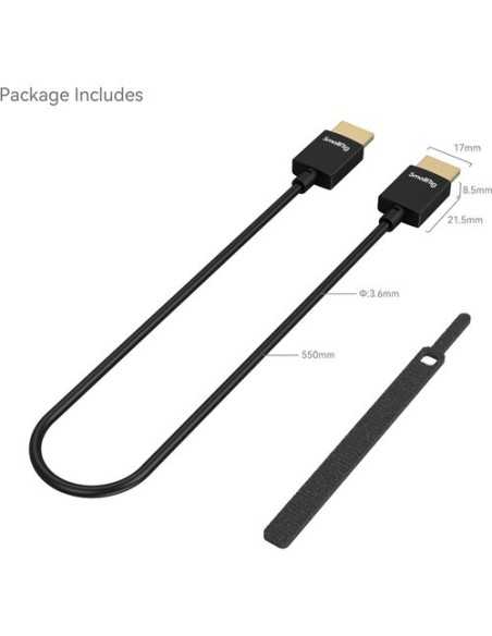 SmallRig 2957B Ultra-Slim 4K HDMI Cable (1.8')