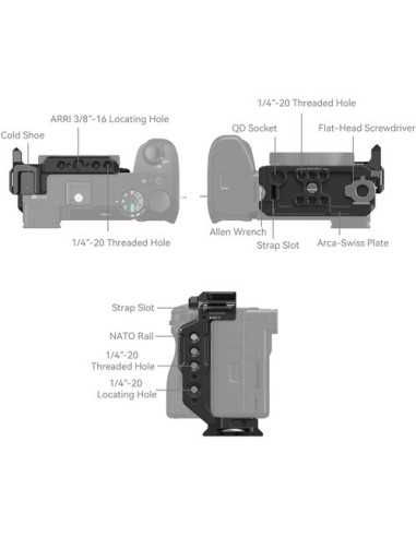 SmallRig 4337 Half Camera Cage for Select Sony...