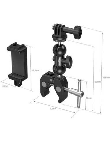 SmallRig Crab-Shaped Super Clamp with Ball Head...