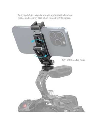 SmallRig Metal Phone Holder with Cold Shoe Mount