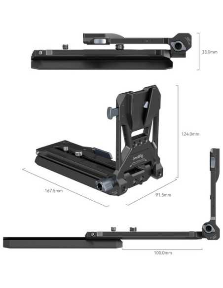 SmallRig V-Lock Battery Plate with 15mm LWS Base Kit for Small Cinema Cameras