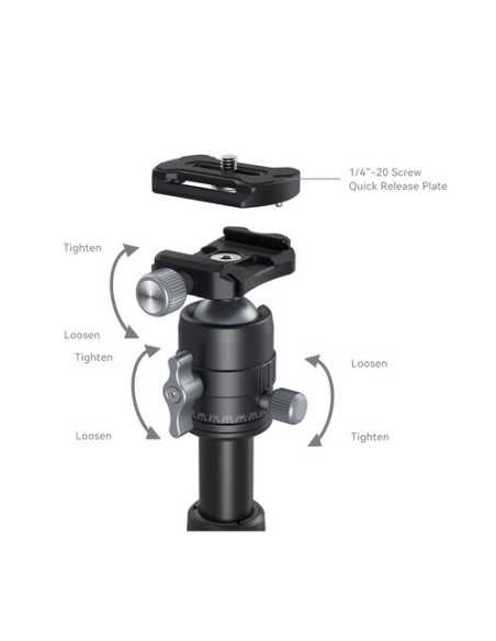SmallRig VT-20 Aluminum Mini Tripod with Ball Head