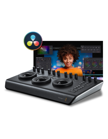 Blackmagic DaVinci Resolve Micro Panel con software Resolve Studio