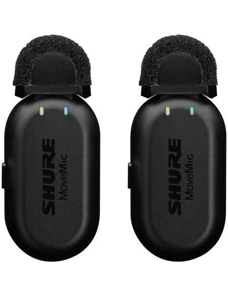 Shure MoveMic Two Receiver Kit Wireless Lavalier with two-channel receiver