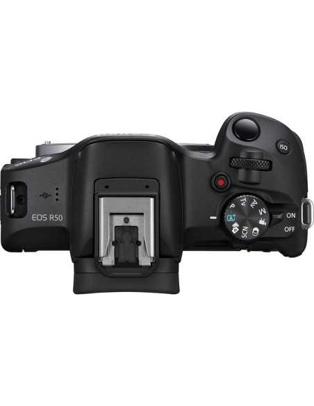 Canon EOS R50 Mirrorless Camera with 18-45mm Lens (Black)