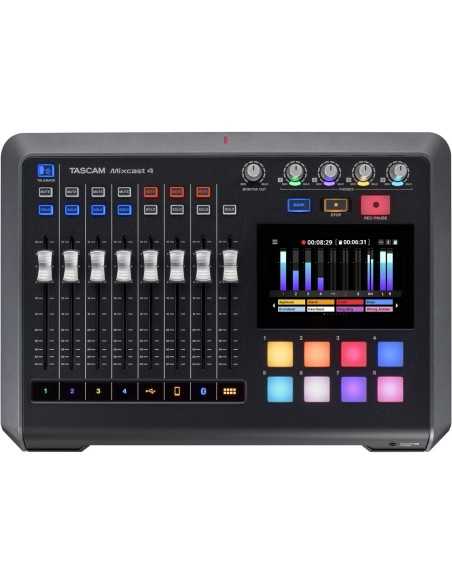 TASCAM Mixcast 4 Podcast Mixer, Recorder e USB Audio Interface
