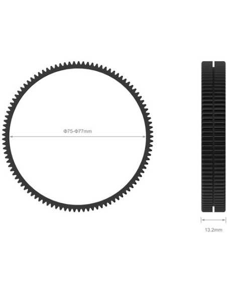SmallRig Seamless Focus Gear Ring 75 to 77 mm