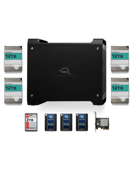 OWC ThunderBay Flex 8 8-Bay Thunderbolt 3 RAID 5 Enclosure (Software Controller)1 TYPE-C @7200 ENTERPRISE
