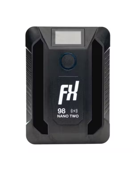 Fxlion Batteria V-Lock Li-Ion 14,4V 6,8Ah 98Wh / 10A (Max), Uscita Ricarica Wireless 15W (Max)