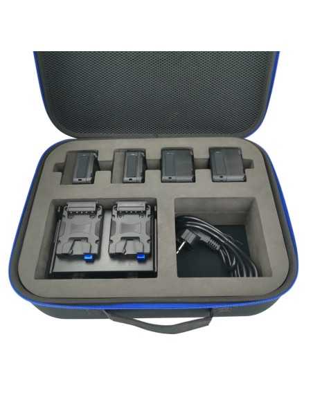 Fxlion NANOB1 kit NANO, valigia per quattro batterie e caricabatterie quadruplo