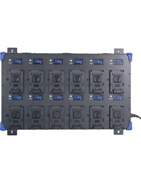Fxlion 12 CH Automatic Voltage Charger 16.8V / 29.4V – V-Mount