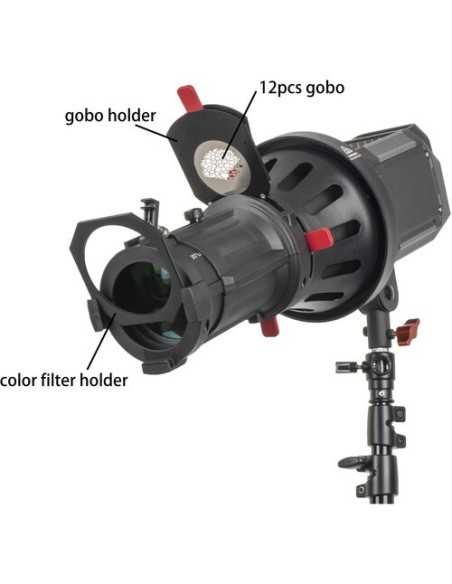 CAME-TV Snoot ottico con gobo e lente da 20° per montatura Bowens
